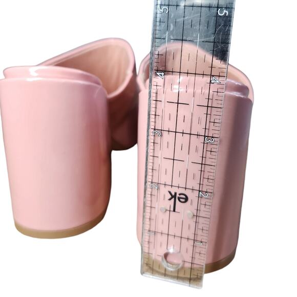 Lulus Qwynn dusty rose sandals patent high heel pink size 6 - Picture 7 of 8